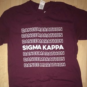 Sigma kappa dance marathon tee shirt